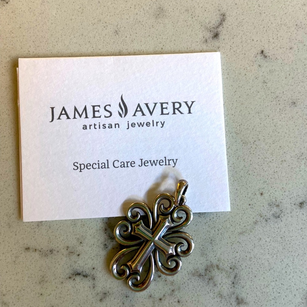 James Avery Silver Cross Pendant